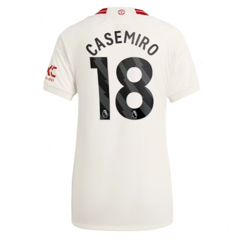 Fotballdrakt Dame Manchester United Casemiro #18 Tredjedrakt 2023-24 Kortermet